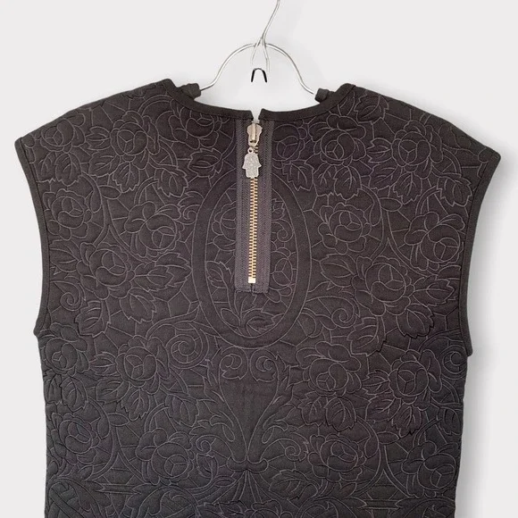 Manoush Jardin De Roses Beaded Top Black Size 6 - Picture 8 of 12